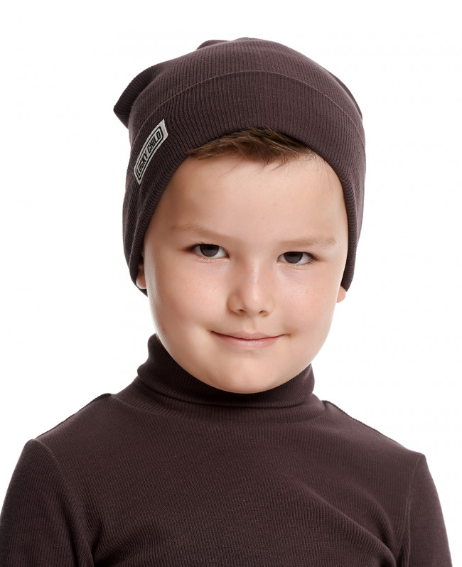 Шапка детская, коричневая, Кашкорсе