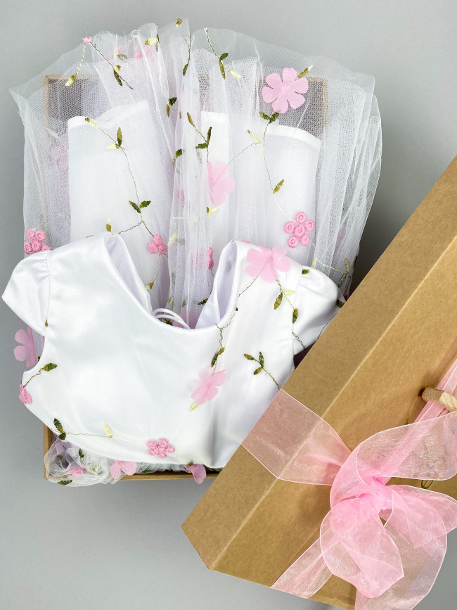 Подарочный бокс, розовый, Нежность