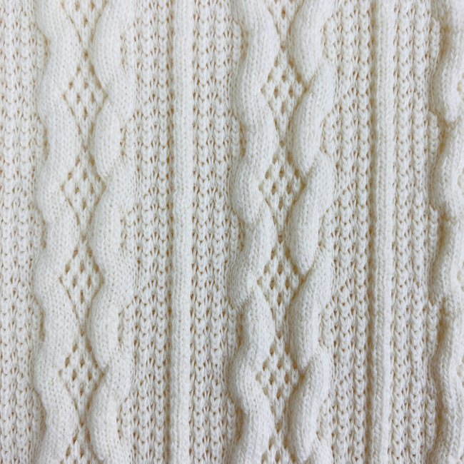 Комбинезон утепленный, айвори, Плетённые ромбы