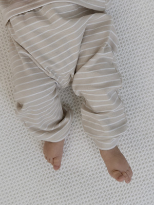 Штанишки детские, бежевые, Нежная полосочка Штанишки детские, бежевые, Нежная полосочка