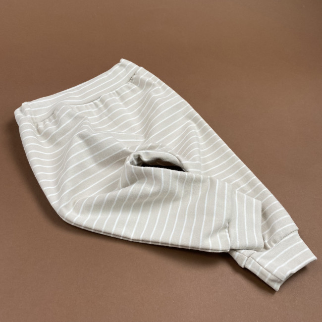 Штанишки детские, бежевые, Нежная полосочка Штанишки детские, бежевые, Нежная полосочка