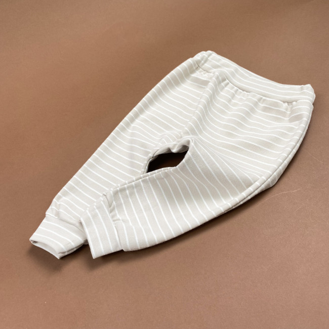 Штанишки детские, бежевые, Нежная полосочка Штанишки детские, бежевые, Нежная полосочка