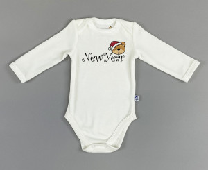 Боди молочный, New Year 