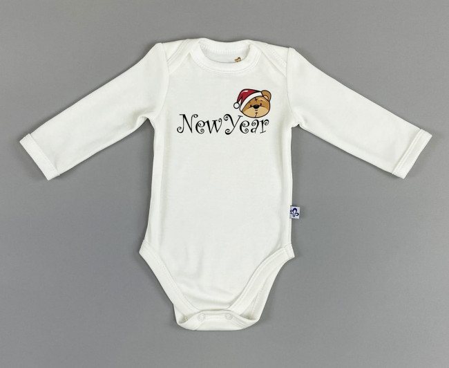 Боди молочный, New Year 
