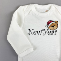 Боди молочный, New Year 