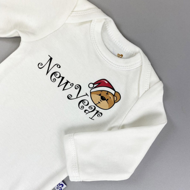 Боди молочный, New Year 