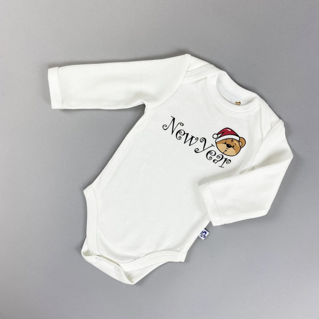 Боди молочный, New Year 
