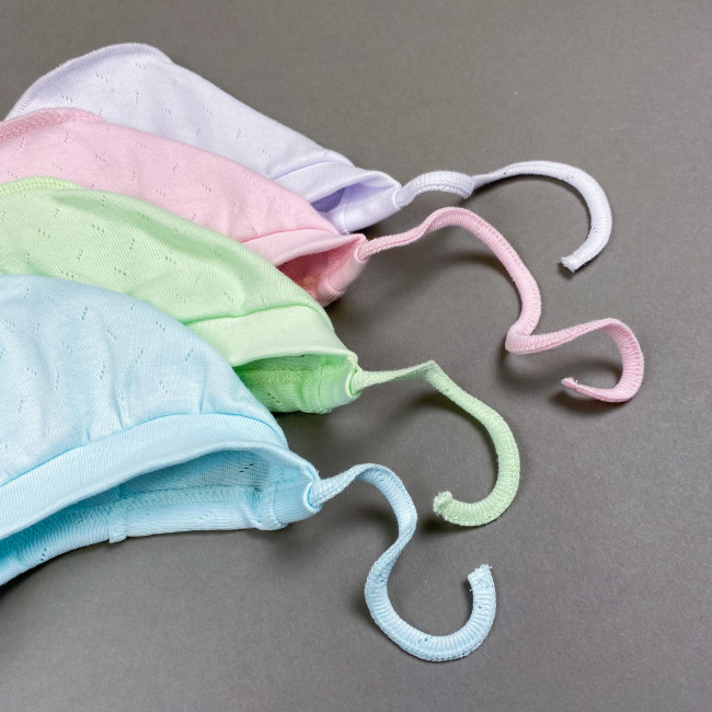 Чепчик детский, розовый, Ажур 