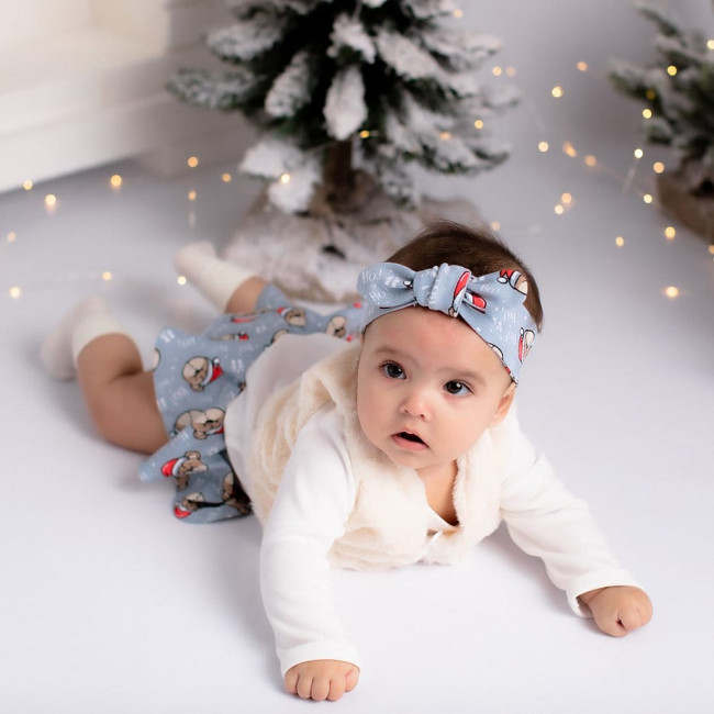 Комплект детский, боди с юбкой и солохой, молочный, New Year