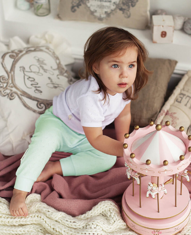 Штанишки детские, киви, Ажур Штанишки детские, киви, Ажур