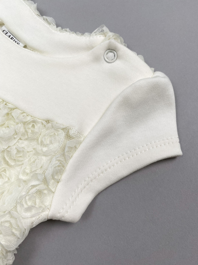 Нарядное боди-платье, желтое, Цветочная фантазия Нарядное боди-платье, желтое, Цветочная фантазия