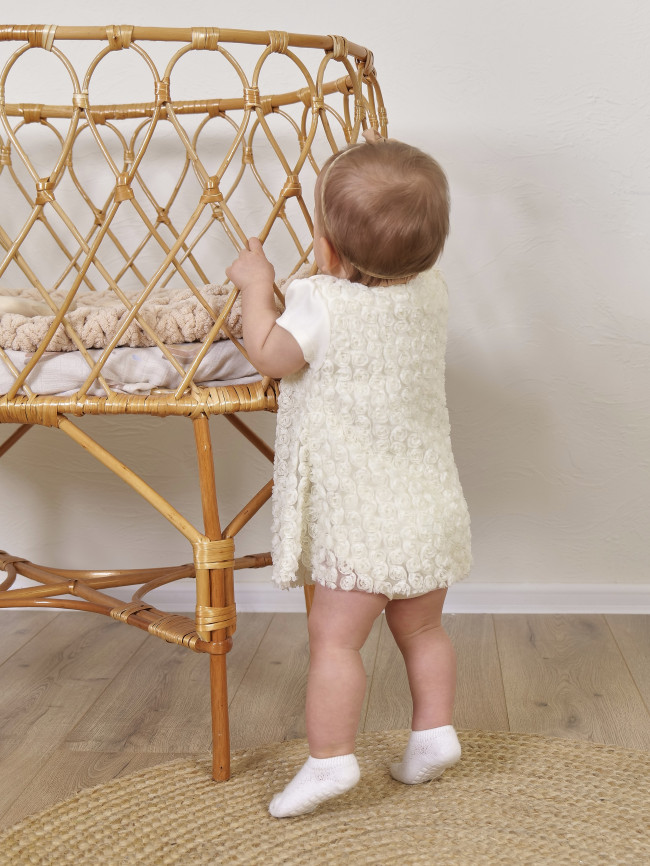 Нарядное боди-платье, желтое, Цветочная фантазия Нарядное боди-платье, желтое, Цветочная фантазия