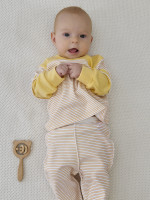 Кофта детская, желтая, Полоска