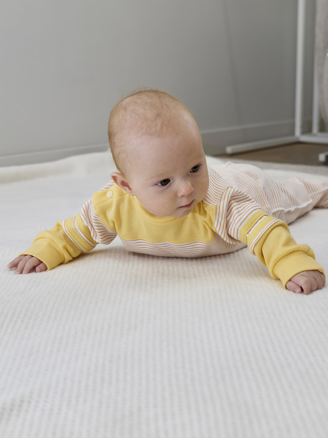 Кофта детская, желтая, Полоска