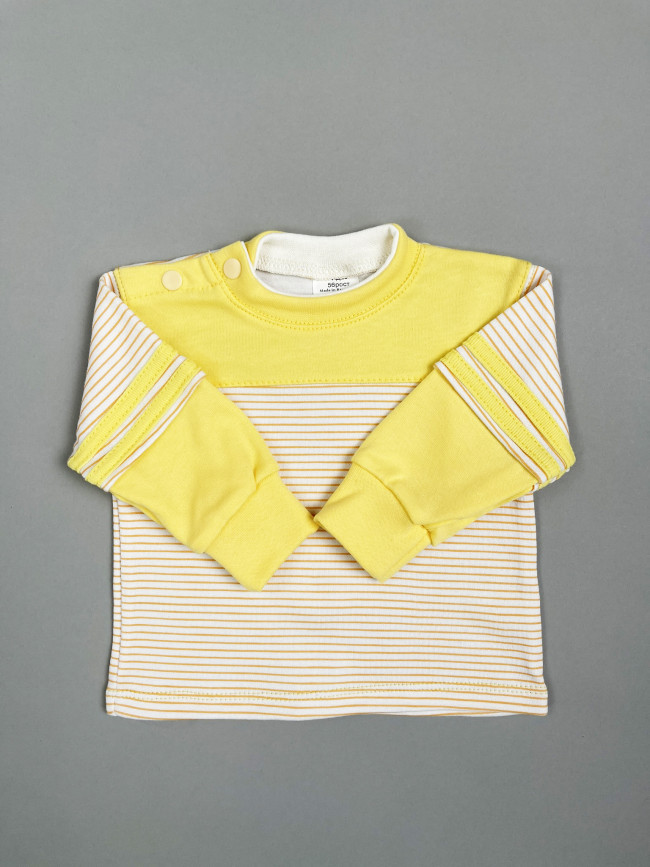 Кофта детская, желтая, Полоска