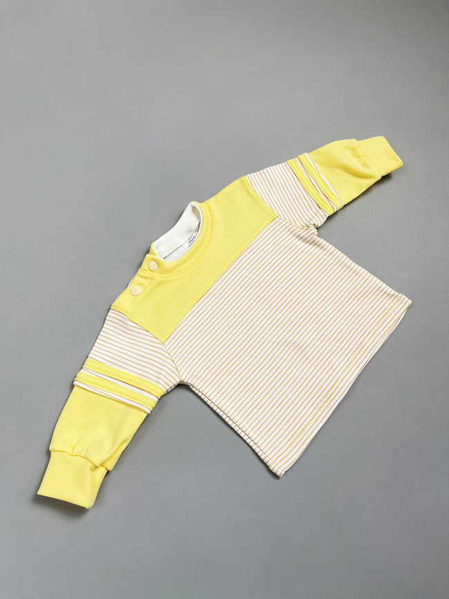 Кофта детская, желтая, Полоска