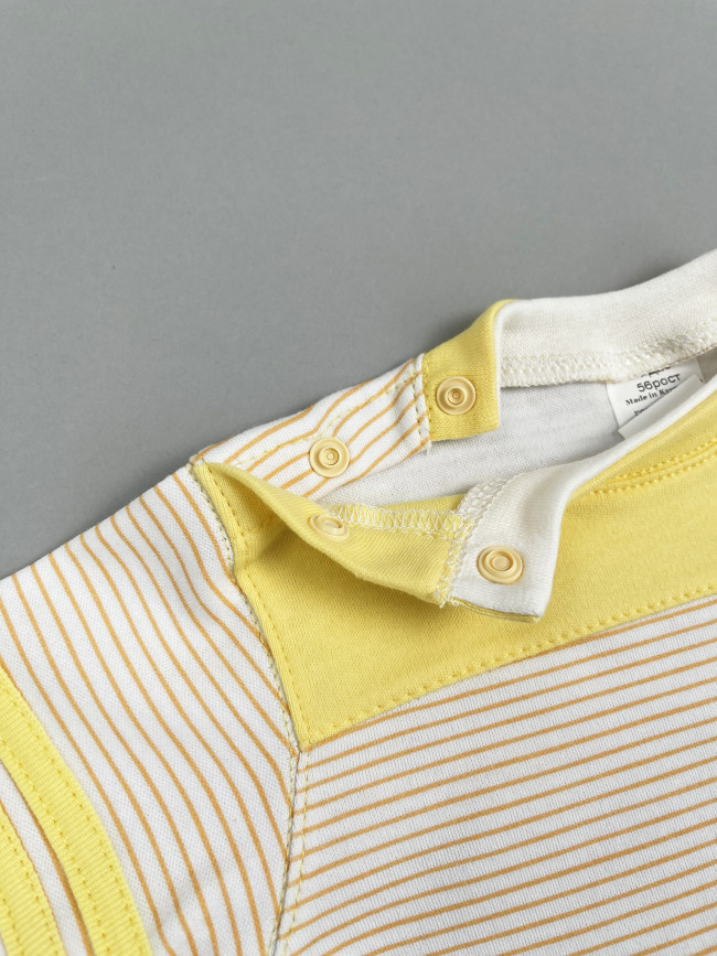 Кофта детская, желтая, Полоска
