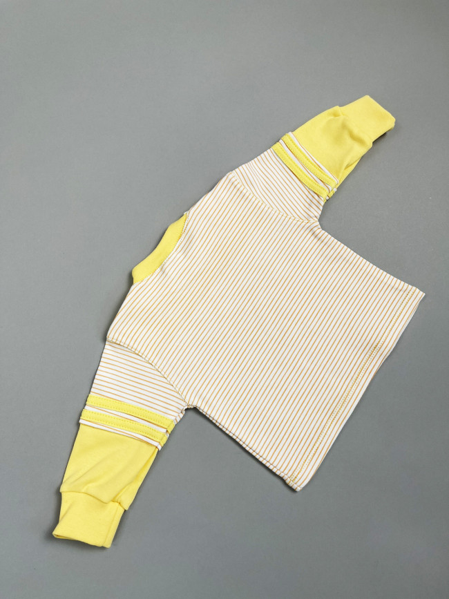 Кофта детская, желтая, Полоска