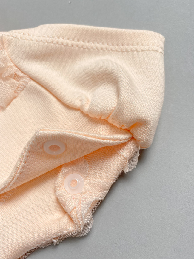 Нарядное боди-платье, персиковое, Ажурная клетка Нарядное боди-платье, персиковое, Ажурная клетка