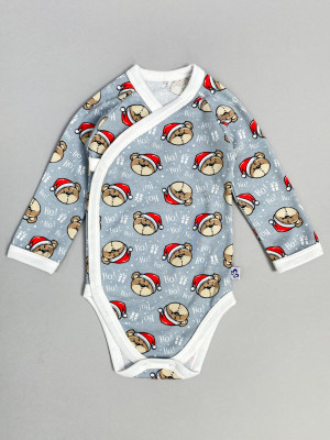 Боди с запахом New Year, Мишки