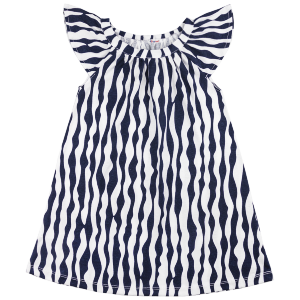 Платье с коротким рукавом, Полоски Платье с коротким рукавом, Полоски