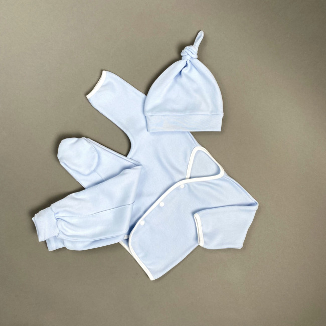 Ползунки детские, светло-синие, Базовая коллекция Ползунки детские, светло-синие, Базовая коллекция