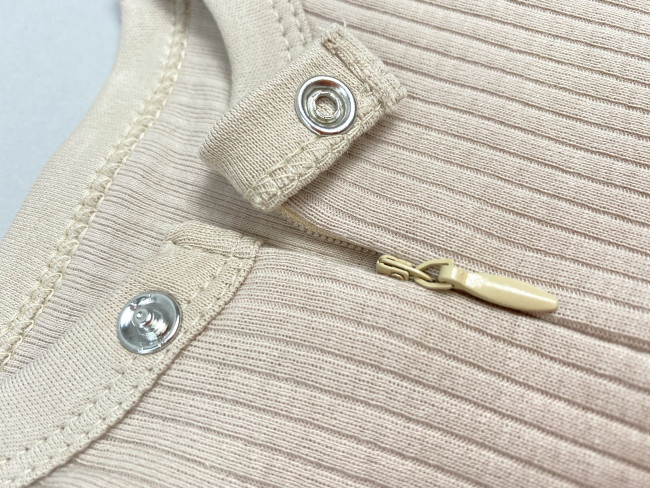 Комбинезон детский на молнии с шапкой, бежевый, Рибана