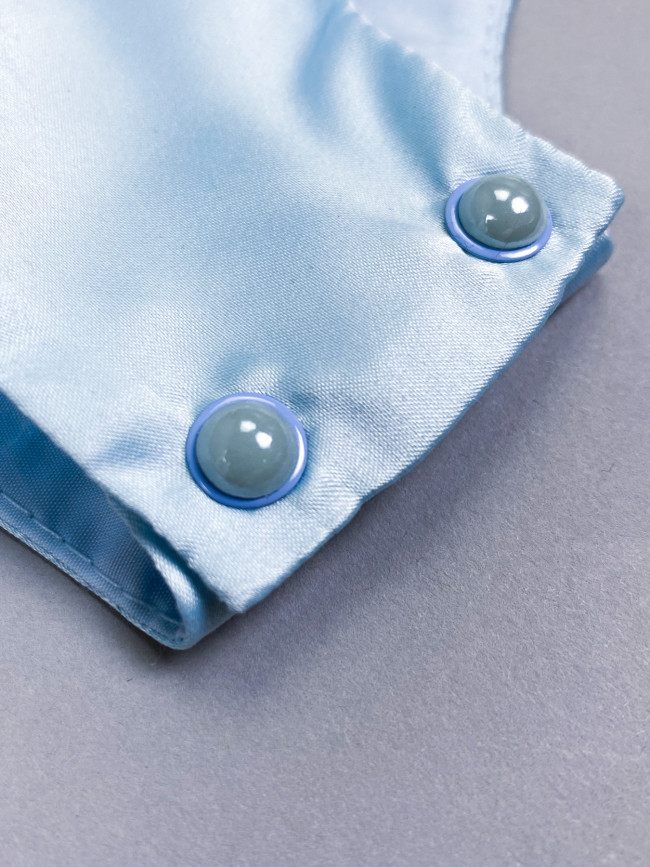 Нарядный комплект для девочки: комбинезон с платьем, голубой, Мадемуазель Нарядный комплект для девочки: комбинезон с платьем, голубой, Мадемуазель