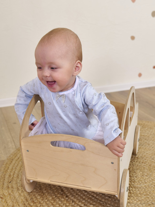 Нарядное боди-платье для девочки, голубое, Небесное сияние-1