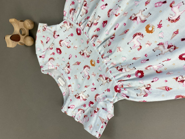 Платье с коротким рукавом, Единороги