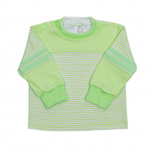 Кофта детская, зеленая, Полоска