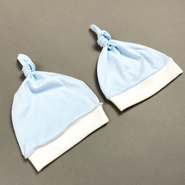 Шапочка детская, голубая, Базовая коллекция
