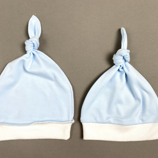 Шапочка детская, голубая, Базовая коллекция