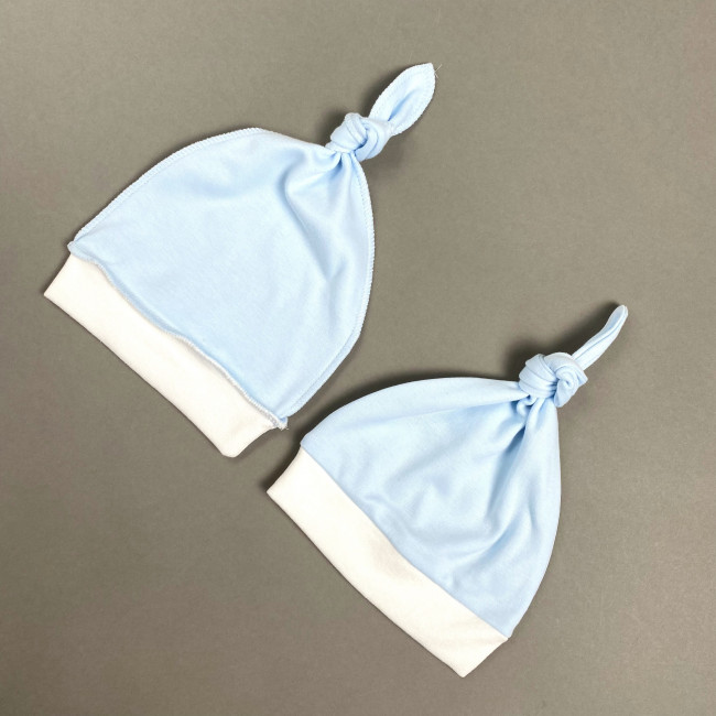 Шапочка детская, голубая, Базовая коллекция