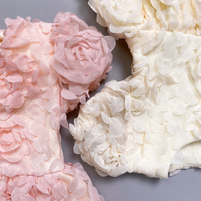 Нарядное розовое детское платье, Пышные розочки Нарядное розовое детское платье, Пышные розочки