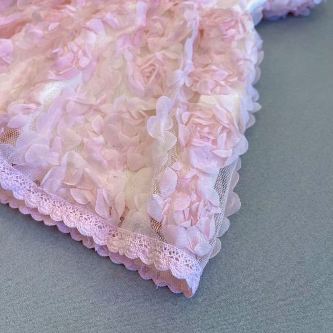 Нарядное розовое детское платье, Пышные розочки Нарядное розовое детское платье, Пышные розочки