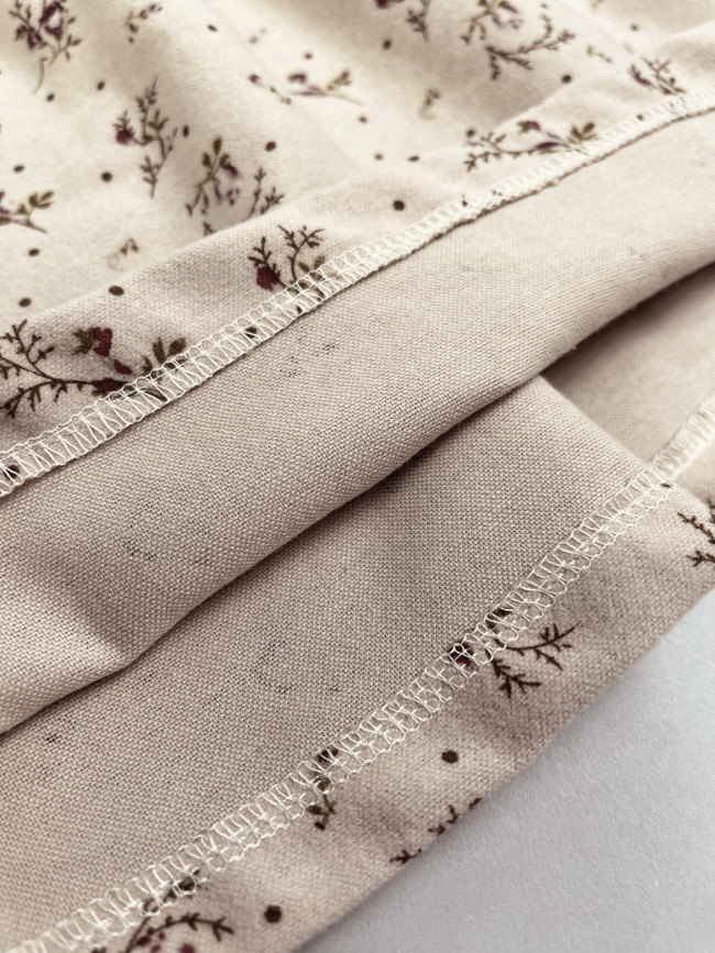 Платье для девочки с длинным рукавом,  Букет, бежевое с бантом для волос