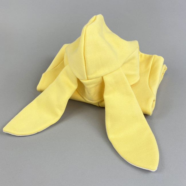 Комбинезон утепленный с ушками, желтый, Зайка