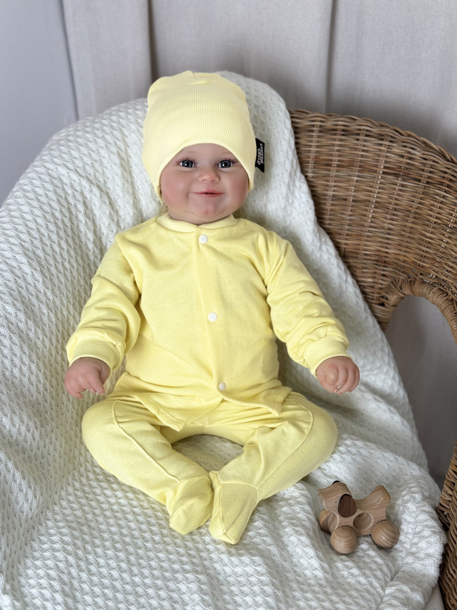 Утепленный детский комплект, желтый, Базовая коллекция