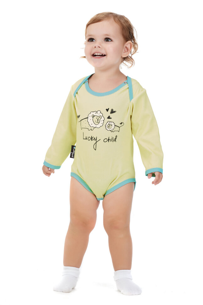 Боди с длинным рукавом, Львы, коллекция Зоопарк