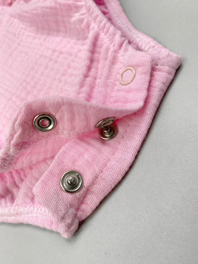 Боди с коротким рукавом крылышком, розовое, Прованс Боди с коротким рукавом крылышком, розовое, Прованс