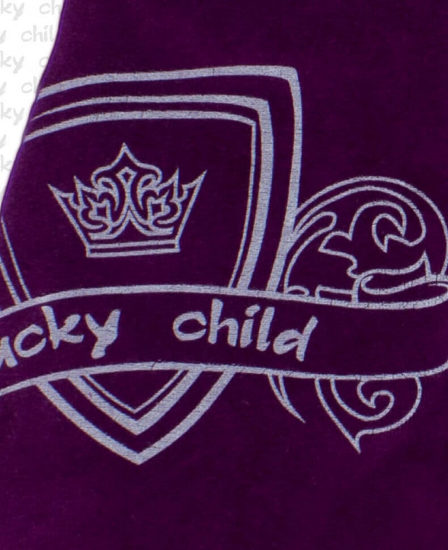 Комбинезон на синтепоне, фиолетовый, Велюр