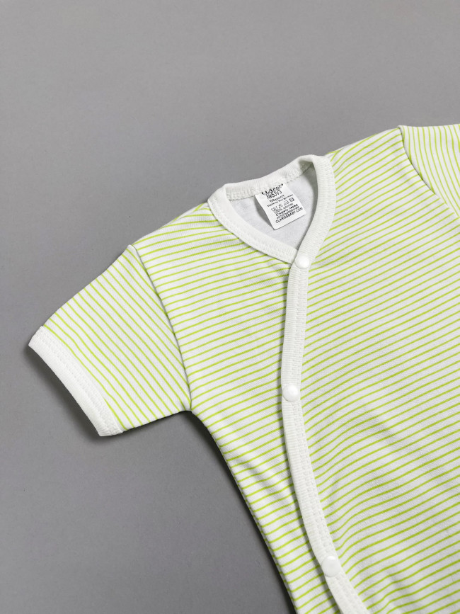 Комплект детский, зеленый, Полоска