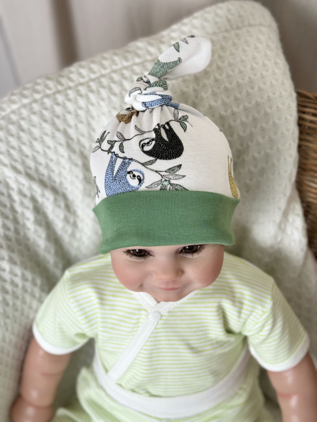 Комплект детский, зеленый, Полоска