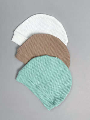 Комплект детских шапочек, Вафелька, 3 шт