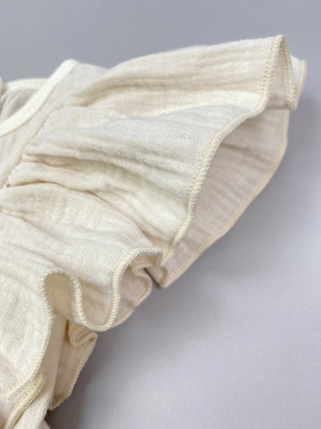 Платье детское с коротким рукавом, бежевое, Прованс Платье детское с коротким рукавом, бежевое, Прованс