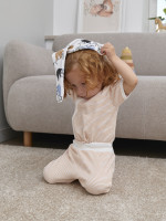 Комплект детский, оранжевый, Полоска