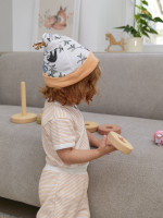 Комплект детский, оранжевый, Полоска