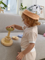 Комплект детский, оранжевый, Полоска