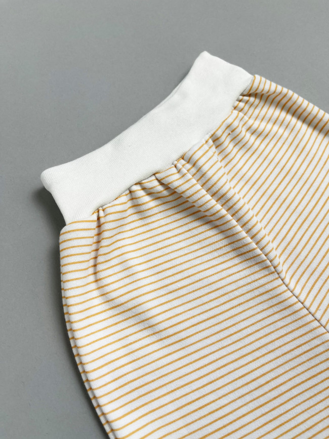 Комплект детский, оранжевый, Полоска